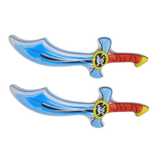 FUNNETOYU 2 Stück Aufblasbares Piratenmesserspielzeug Klingen Party Schaum Halloween Duell Aufblasbare Schwerter blasen auf Piraten-Cosplay-Requisiten für PVC FUNNETOYU 2 Stück Aufblasbares Piratenmesserspielzeug Klingen Party Schaum Halloween Duell Aufblasbare Schwerter blasen auf Piraten-Cosplay-Requisiten für PVC von FUNNETOYU