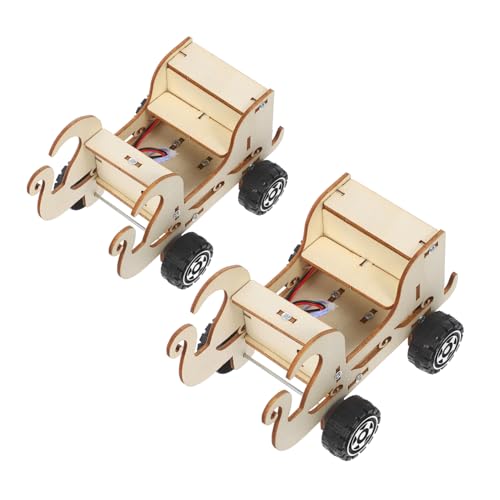 FUNNETOYU 2 Stück DIY Stem Auto Bausatz aus Holz mit Interaktivem Sprachsteuerungssystem Lernspielzeug für Fördert Praktische Wissenschaftserfahrungen und Mechanisches Verständnis FUNNETOYU 2 Stück DIY Stem Auto Bausatz aus Holz mit Interaktivem Sprachsteuerungssystem Lernspielzeug für Fördert Praktische Wissenschaftserfahrungen und Mechanisches Verständnis von FUNNETOYU