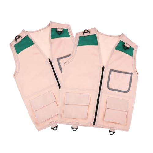FUNNETOYU 2 Stück Explorer Weste aus Atmungsaktivem Material mit Mehreren Taschen Bequemes Outdoor Kostüm für Jungen und Mädchen Verstellbare für Verschiedene Altersgruppen Authentisches FUNNETOYU 2 Stück Explorer Weste aus Atmungsaktivem Material mit Mehreren Taschen Bequemes Outdoor Kostüm für Jungen und Mädchen Verstellbare für Verschiedene Altersgruppen Authentisches von FUNNETOYU