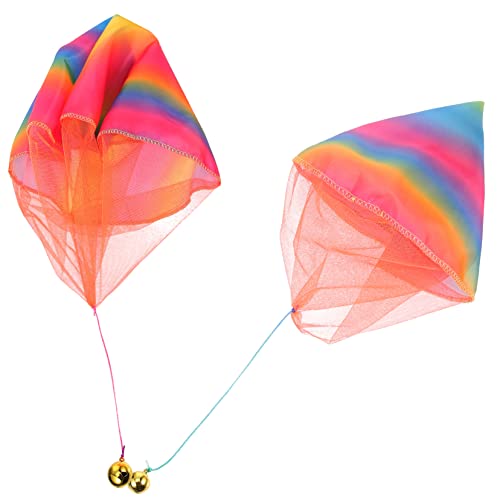 FUNNETOYU 2 Stück Fallschirm Bunte Handwurf Fallschirme mit Schnur Leichte Outdoor Wurfspielzeuge für Kindergeburtstag Gartenspiel und Ausflug Sicher und Einfach zu Verwenden FUNNETOYU 2 Stück Fallschirm Bunte Handwurf Fallschirme mit Schnur Leichte Outdoor Wurfspielzeuge für Kindergeburtstag Gartenspiel und Ausflug Sicher und Einfach zu Verwenden von FUNNETOYU