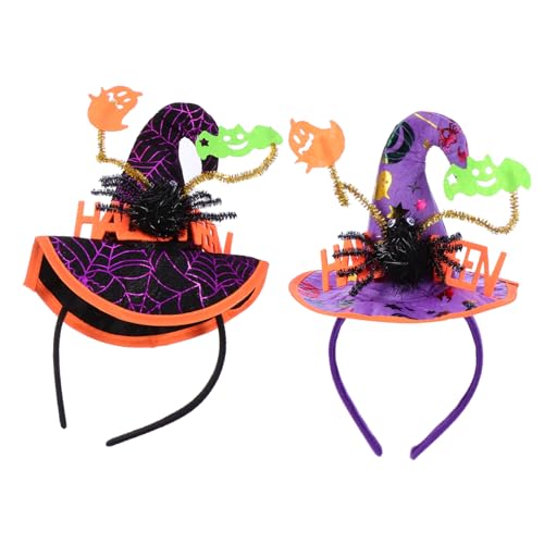 FUNNETOYU 2 Stück Halloween Haarreif Spinnen Hexenhut Haarschmuck Gruseliges Partyaccessoire für Damen und Karneval FUNNETOYU 2 Stück Halloween Haarreif Spinnen Hexenhut Haarschmuck Gruseliges Partyaccessoire für Damen und Karneval von FUNNETOYU