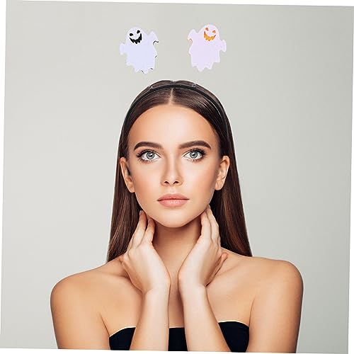 FUNNETOYU 2 Stück Halloween Haarreif mit Geisterdesign Leichter und Bequemer Kopfschmuck für Halloween Karneval Cosplay und Party Kreative Kostüm Accessoires für Damen von FUNNETOYU