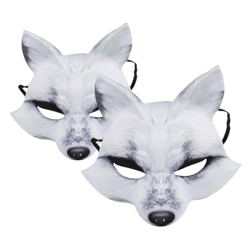 FUNNETOYU 2 Stück Halloween Maske Fuchs Halbmaske Maskerade Fuchs Maskenball Masken Halloween Fuchs Schwarze Maske Fuchs Cosplay Gesichtsmaske Kostüm Plüsch Fuchs Halbmaske Halloween FUNNETOYU 2 Stück Halloween Maske Fuchs Halbmaske Maskerade Fuchs Maskenball Masken Halloween Fuchs Schwarze Maske Fuchs Cosplay Gesichtsmaske Kostüm Plüsch Fuchs Halbmaske Halloween von FUNNETOYU