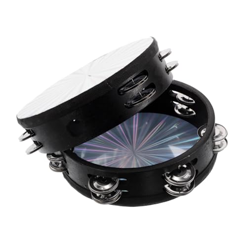 FUNNETOYU 2 Stück Handheld Tambourine Doppelreihe Percussion Instrument mit Klarem für Erwachsene und Leicht für Tanz Musik und Teamauftritte FUNNETOYU 2 Stück Handheld Tambourine Doppelreihe Percussion Instrument mit Klarem für Erwachsene und Leicht für Tanz Musik und Teamauftritte von FUNNETOYU