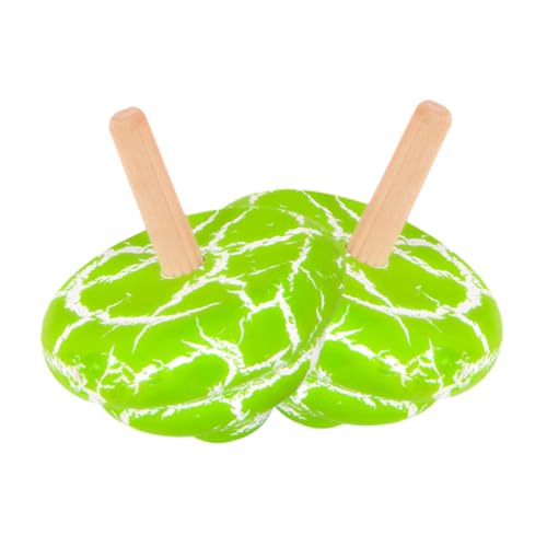 FUNNETOYU 2 Stück Holz mit Rissiger Textur Drehbare Mini gyroskop spielzeuge für Farbwechselnd Edukatives Lernspielzeug für Jungen und Mädchen Ab Jahren von FUNNETOYU