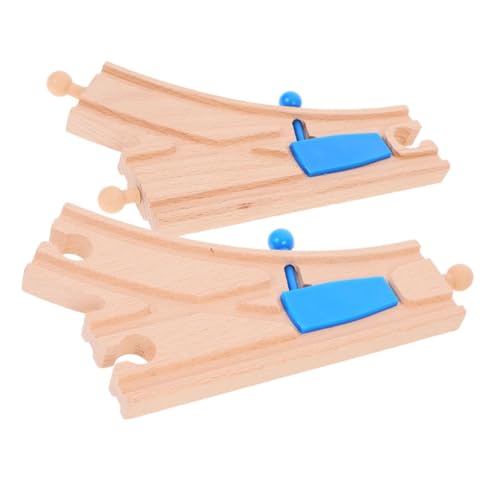 FUNNETOYU 2 Stück Holzeisenbahn Weichen Set Teilig Sicherer Holzschienen Kurvenverbinder Kompatibel mit Großen Marken Fördert Kreativität und Kognitive Entwicklung bei Kleinkindern FUNNETOYU 2 Stück Holzeisenbahn Weichen Set Teilig Sicherer Holzschienen Kurvenverbinder Kompatibel mit Großen Marken Fördert Kreativität und Kognitive Entwicklung bei Kleinkindern von FUNNETOYU