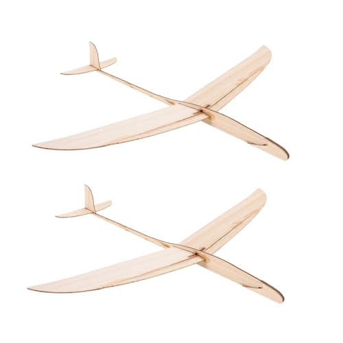 FUNNETOYU 2 Stück Holzflugzeug Modell Bausatz Teiliges DIY Segelflugzeug aus Stabilem Holz für Extended Flight Bemalbar Robust und Einfach Zusammenzubauen für Outdoor Spiel und FUNNETOYU 2 Stück Holzflugzeug Modell Bausatz Teiliges DIY Segelflugzeug aus Stabilem Holz für Extended Flight Bemalbar Robust und Einfach Zusammenzubauen für Outdoor Spiel und von FUNNETOYU