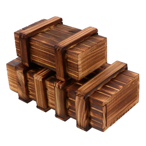 FUNNETOYU 2 Stück Holzkiste mit Geheimem Fach für Pädagogisches Gehirntraining Stabile Holzrätselbox mit Verstecktem Schubfach Fördert Logisches Denken und Konzentration FUNNETOYU 2 Stück Holzkiste mit Geheimem Fach für Pädagogisches Gehirntraining Stabile Holzrätselbox mit Verstecktem Schubfach Fördert Logisches Denken und Konzentration von FUNNETOYU