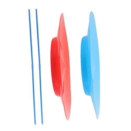 FUNNETOYU 2 Stück Jonglierteller Teilig mit Stöcken Robuste Zirkus Jonglier Requisiten für Erwachsene Vielseitig Einsetzbar für Spiel Performance und Motorisches Geschick Farblich Rot Blau FUNNETOYU 2 Stück Jonglierteller Teilig mit Stöcken Robuste Zirkus Jonglier Requisiten für Erwachsene Vielseitig Einsetzbar für Spiel Performance und Motorisches Geschick Farblich Rot Blau von FUNNETOYU