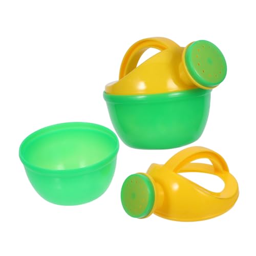 FUNNETOYU 2 Stück Kindergießkanne Wasserspielzeug Badewannenspritze Interaktives Planschbecken Spiel für Kleinkinder Fördert Hand Koordination Grün Klein für und Strandspaß von FUNNETOYU