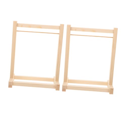 FUNNETOYU 2 Stück Kleiderständer für Puppen Puppenhaus Zubehör für Kleidungsdisplay Vielseitig und Stabil für Puppenbekleidung und Miniaturmode von FUNNETOYU
