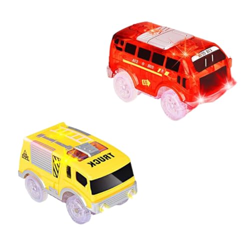 FUNNETOYU 2 Stück LED Leuchtendes Rennstrecken Spielzeugauto Kunststoff Elektrofahrzeug Glühendes Kinderauto für Hand Auge Koordination und Sinnesentwicklung Geeignet für Jungen und Mädchen FUNNETOYU 2 Stück LED Leuchtendes Rennstrecken Spielzeugauto Kunststoff Elektrofahrzeug Glühendes Kinderauto für Hand Auge Koordination und Sinnesentwicklung Geeignet für Jungen und Mädchen von FUNNETOYU