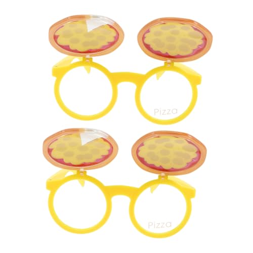 FUNNETOYU 2 Stück Lustige Pizza Brille Unisex Vollrahmen Partybrille für Valentinstag Foto Requisiten Auffällige Brillen für Feierlichkeiten FUNNETOYU 2 Stück Lustige Pizza Brille Unisex Vollrahmen Partybrille für Valentinstag Foto Requisiten Auffällige Brillen für Feierlichkeiten von FUNNETOYU