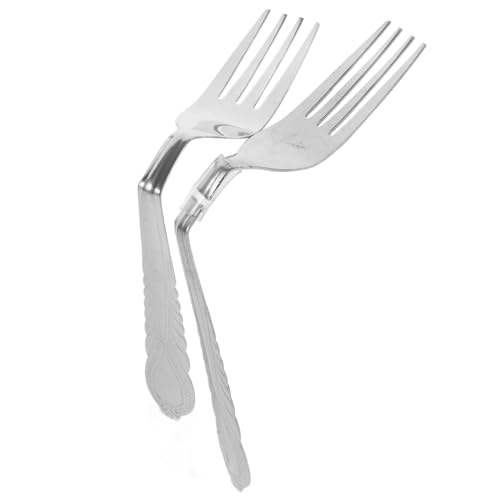 FUNNETOYU 2 Stück Magische Requisiten Geist Beugen Biegegabel Umwerfende Biegungsgabelspielzeug Trick Mit Der Umwerfenden Mind-Bend-Fork-Trick Biegen Silver Metall FUNNETOYU 2 Stück Magische Requisiten Geist Beugen Biegegabel Umwerfende Biegungsgabelspielzeug Trick Mit Der Umwerfenden Mind-Bend-Fork-Trick Biegen Silver Metall von FUNNETOYU