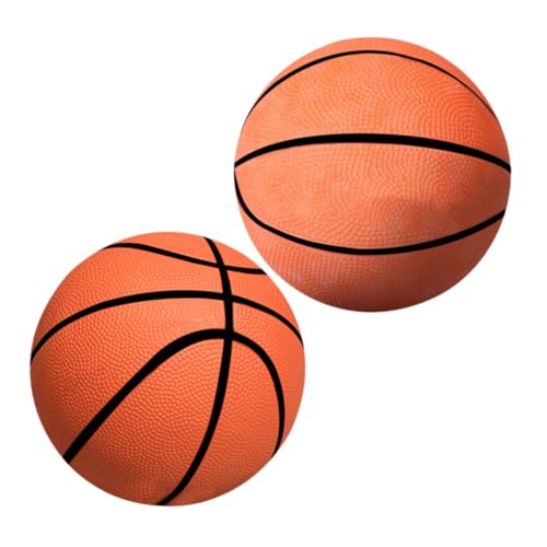 FUNNETOYU 2 Stück Mini Basketball Aufblasbar Durchmesser Gummi Basketballspiel Tisch Basketball für Jungen Mädchen Eltern Junge Mädchen Interaktiv von FUNNETOYU