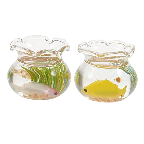 FUNNETOYU 2 Stück Mini-Glas-Koi Miniaturen Miniatur-Zubehör Fischglas bücherregal Dekoration buchregal Dekoration Fensterbankdekoration The Craft Miniatur-Aquarium Partyartikel für FUNNETOYU 2 Stück Mini-Glas-Koi Miniaturen Miniatur-Zubehör Fischglas bücherregal Dekoration buchregal Dekoration Fensterbankdekoration The Craft Miniatur-Aquarium Partyartikel für von FUNNETOYU