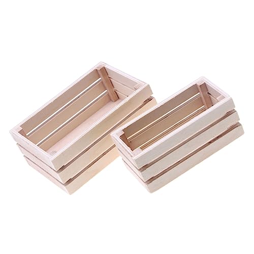 FUNNETOYU 2 Stück Mini Holz Aufbewahrungskorb für Puppenhaus Kleine Dekorative Körbe für Miniaturmodelle für Küche und Wohnräume Kreative Aufbewahrungslösungen mit Realistischem Design FUNNETOYU 2 Stück Mini Holz Aufbewahrungskorb für Puppenhaus Kleine Dekorative Körbe für Miniaturmodelle für Küche und Wohnräume Kreative Aufbewahrungslösungen mit Realistischem Design von FUNNETOYU