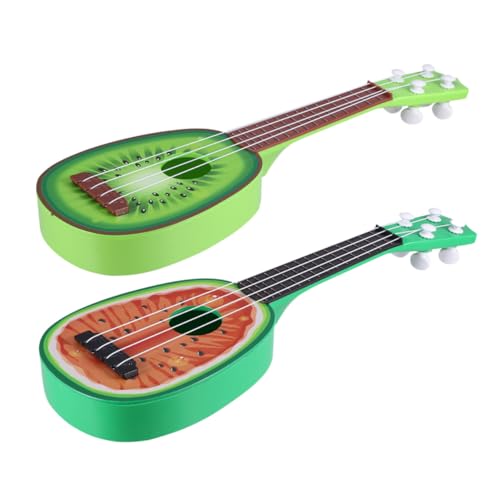 FUNNETOYU 2 Stück Mini Ukulele für Obst Design Wassermelone Kiwi Pädagogisches Musikinstrument für Anfänger Sicher und Langlebig für Mädchen und Jungen FUNNETOYU 2 Stück Mini Ukulele für Obst Design Wassermelone Kiwi Pädagogisches Musikinstrument für Anfänger Sicher und Langlebig für Mädchen und Jungen von FUNNETOYU