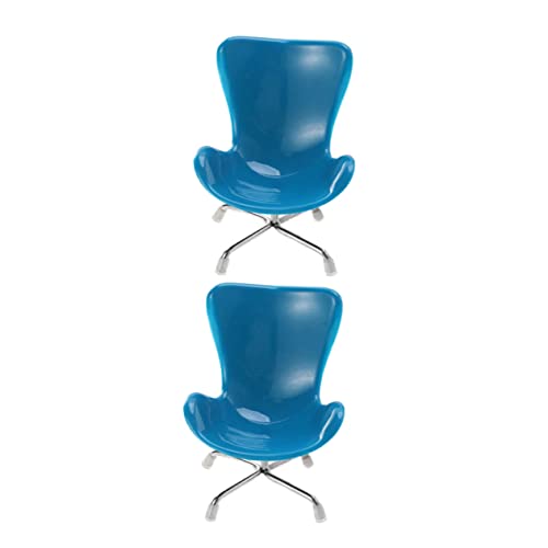 FUNNETOYU 2 Stück Miniatur Computerstuhl Blau Mini Puppenhaus Möbel Zubehör Gestalteter Miniatur Drehstuhl für Wohnaccessoires und Dekoration FUNNETOYU 2 Stück Miniatur Computerstuhl Blau Mini Puppenhaus Möbel Zubehör Gestalteter Miniatur Drehstuhl für Wohnaccessoires und Dekoration von FUNNETOYU