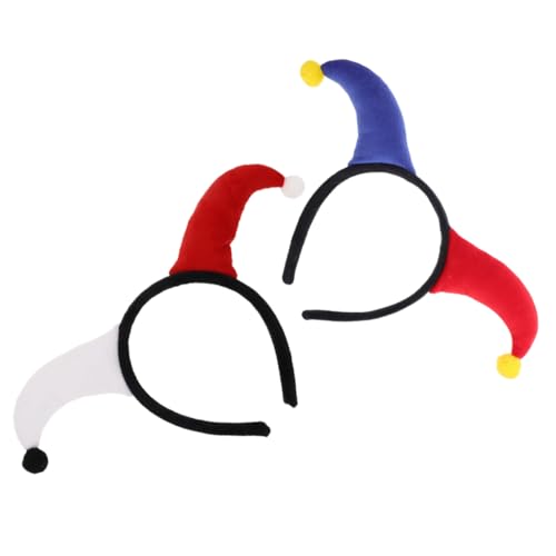 FUNNETOYU 2 Stück Party Clown Stirnband Stirnbänder Hat Karnevals Requisiten Zirkusclown Kostüm Karnevals Kopfbedeckung Elfen Clown Hut Vogelscheuchen Hut Karnevals Haarband FUNNETOYU 2 Stück Party Clown Stirnband Stirnbänder Hat Karnevals Requisiten Zirkusclown Kostüm Karnevals Kopfbedeckung Elfen Clown Hut Vogelscheuchen Hut Karnevals Haarband von FUNNETOYU