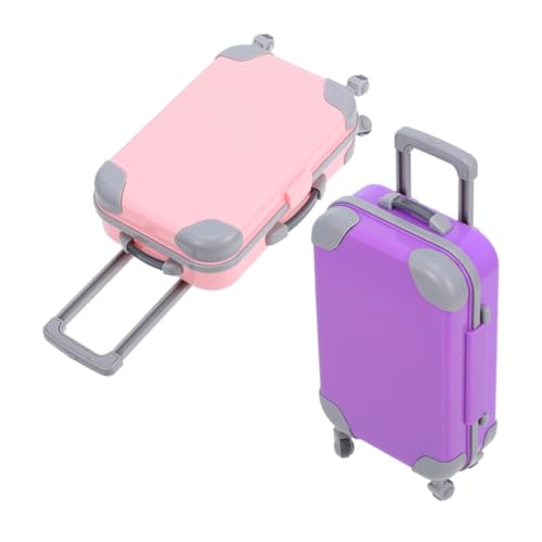 FUNNETOYU 2 Stück Puppen Miniatur Koffer Violett Realistischer Reise Koffer für Amerikanische Puppen Großer Stauraum und Charmantes Design Praktisches Puppenzubehör für Mädchen FUNNETOYU 2 Stück Puppen Miniatur Koffer Violett Realistischer Reise Koffer für Amerikanische Puppen Großer Stauraum und Charmantes Design Praktisches Puppenzubehör für Mädchen von FUNNETOYU