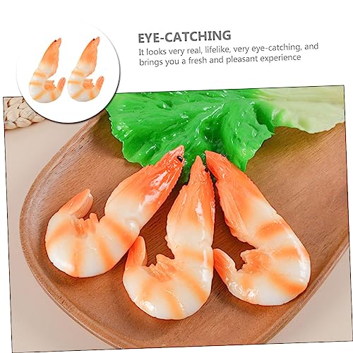 FUNNETOYU 2 Stück Realistische Künstliche Garnelen Deko Langlebige Food Model Nachbildung Vielseitige Tisch und Restaurantdekoration Fotorealistisches Shrimp Prop für Innen und Außenbereich FUNNETOYU 2 Stück Realistische Künstliche Garnelen Deko Langlebige Food Model Nachbildung Vielseitige Tisch und Restaurantdekoration Fotorealistisches Shrimp Prop für Innen und Außenbereich von FUNNETOYU