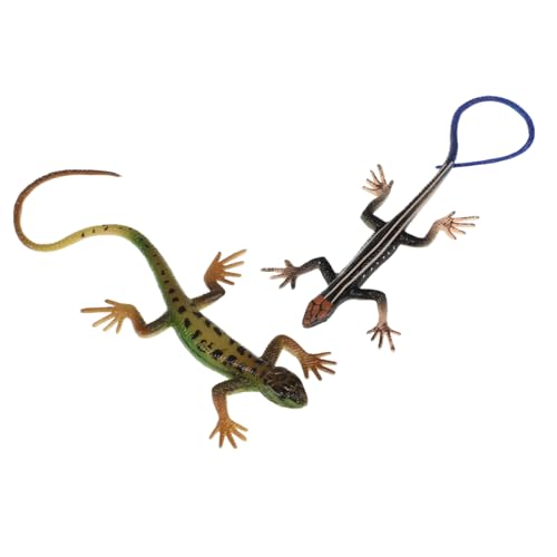 FUNNETOYU 2 Stück Realistische Kunststoff Eidechsen Figuren Simulation Modell für Grün Blau Pädagogisch Frühe Bildung FUNNETOYU 2 Stück Realistische Kunststoff Eidechsen Figuren Simulation Modell für Grün Blau Pädagogisch Frühe Bildung von FUNNETOYU