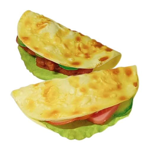 FUNNETOYU 2 Stück Realistisches Teiliges Pfannkuchenmodell Künstliche Burrito Simulation Langlebiges Küchen Dekoobjekt für Restaurant Schaufenster Fotografie mit Feiner Struktur FUNNETOYU 2 Stück Realistisches Teiliges Pfannkuchenmodell Künstliche Burrito Simulation Langlebiges Küchen Dekoobjekt für Restaurant Schaufenster Fotografie mit Feiner Struktur von FUNNETOYU