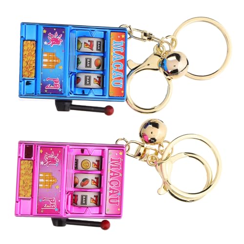 FUNNETOYU 2 Stück Schlüsselanhänger für glücksbringer schlüsselanhänger Mini-Spielautomat-Schlüsselanhänger Maschine Erwachsene Du coole Schlüsselanhänger Münzschieber Plastik FUNNETOYU 2 Stück Schlüsselanhänger für glücksbringer schlüsselanhänger Mini-Spielautomat-Schlüsselanhänger Maschine Erwachsene Du coole Schlüsselanhänger Münzschieber Plastik von FUNNETOYU