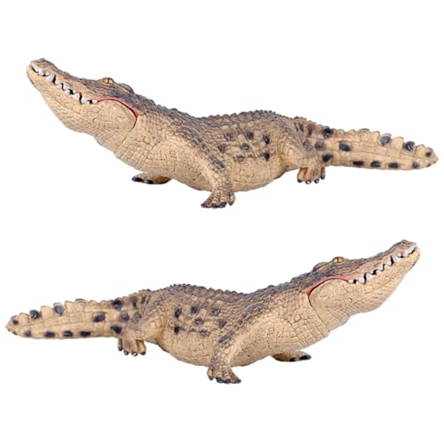 FUNNETOYU 2 Stück Simulation Krokodil Modellspielzeug Beweglicher Kopf Realistische Tierfigur für Bildung Deko im Kinderzimmer Hochwertiges Kunststoffmaterial Robustes Lernspielzeug FUNNETOYU 2 Stück Simulation Krokodil Modellspielzeug Beweglicher Kopf Realistische Tierfigur für Bildung Deko im Kinderzimmer Hochwertiges Kunststoffmaterial Robustes Lernspielzeug von FUNNETOYU