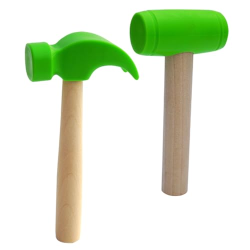 FUNNETOYU 2 Stück Simulationshammerspielzeug Kleine Spielzeugwerkzeuge Kinderspielzeug Kinderhammer Reparaturwerkzeuge Spielzeughammer Holz Grün FUNNETOYU 2 Stück Simulationshammerspielzeug Kleine Spielzeugwerkzeuge Kinderspielzeug Kinderhammer Reparaturwerkzeuge Spielzeughammer Holz Grün von FUNNETOYU