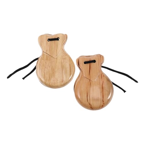 FUNNETOYU 2 Stück Spanische Kastagnetten aus Holz Percussion Instrumente Handliche Finger Kastagnetten Leicht Glatt Poliert für Jugendliche Kulturelle Musikinstrumente FUNNETOYU 2 Stück Spanische Kastagnetten aus Holz Percussion Instrumente Handliche Finger Kastagnetten Leicht Glatt Poliert für Jugendliche Kulturelle Musikinstrumente von FUNNETOYU