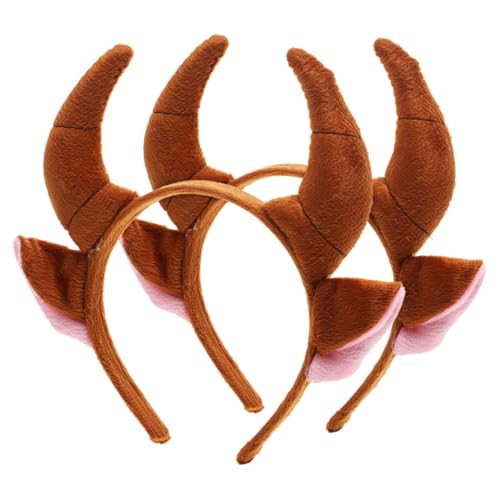 FUNNETOYU 2 Stück Teiliges Bullhorn Stirnband aus Weichem Material Robust und Formbeständig rutschfest für Cosplay Schulaufführungen und Themenpartys für Halloween und Farm Events FUNNETOYU 2 Stück Teiliges Bullhorn Stirnband aus Weichem Material Robust und Formbeständig rutschfest für Cosplay Schulaufführungen und Themenpartys für Halloween und Farm Events von FUNNETOYU