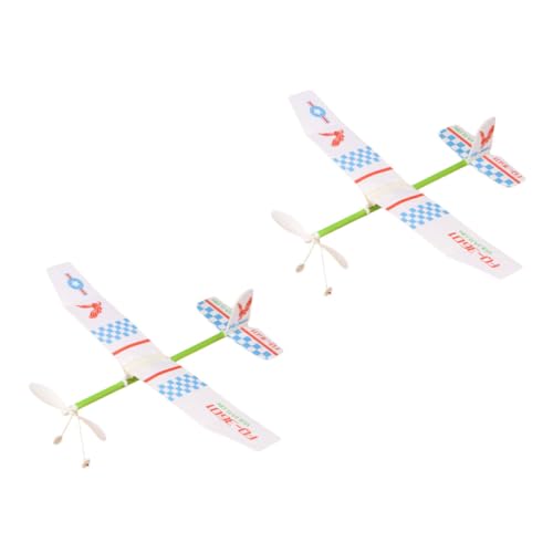 FUNNETOYU 2 Stück Teiliges Gleitflugzeug Modellspielzeug mit Gummibandantrieb Bausatz für Feinmotorik Kreatives Flugzeug für Jungen und Mädchen Geschenk für Geburtstag und Neujahr FUNNETOYU 2 Stück Teiliges Gleitflugzeug Modellspielzeug mit Gummibandantrieb Bausatz für Feinmotorik Kreatives Flugzeug für Jungen und Mädchen Geschenk für Geburtstag und Neujahr von FUNNETOYU