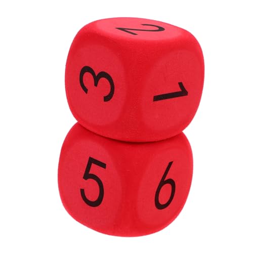 FUNNETOYU 2 Stück Teiliges Großes Eva Schaumstoffwürfel Leicht und Sichere Würfel für Lernspiele Klassenzimmeraktivitäten Partydekoration und Zahlenverständnis von FUNNETOYU