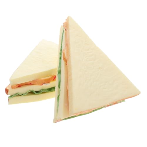 FUNNETOYU 2 Stück Teiliges Künstliches Sandwich Realistische Nachbildung aus Langlebigem Material Vielseitige Deko für Küche Restaurant Schaufenster Fotografie und Filmrequisiten FUNNETOYU 2 Stück Teiliges Künstliches Sandwich Realistische Nachbildung aus Langlebigem Material Vielseitige Deko für Küche Restaurant Schaufenster Fotografie und Filmrequisiten von FUNNETOYU