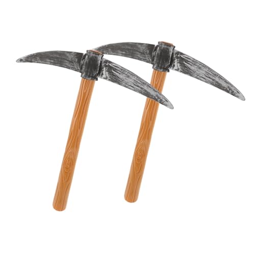 FUNNETOYU 2 Stück Teiliges Performance Pickaxe aus Kunststoff und Dekorative Kreuzhacke als Bühnenrequisite und Foto Accessoire für Zwergkostüm Karneval Halloween und Party FUNNETOYU 2 Stück Teiliges Performance Pickaxe aus Kunststoff und Dekorative Kreuzhacke als Bühnenrequisite und Foto Accessoire für Zwergkostüm Karneval Halloween und Party von FUNNETOYU
