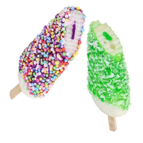 FUNNETOYU 2 Stück Teiliges Realistische Eiscreme Modelle Künstliche Simulation Dekorative Food Requisiten für Fotografie Unterricht und Party Farbig ohne Magnet für Display und Dekoration FUNNETOYU 2 Stück Teiliges Realistische Eiscreme Modelle Künstliche Simulation Dekorative Food Requisiten für Fotografie Unterricht und Party Farbig ohne Magnet für Display und Dekoration von FUNNETOYU