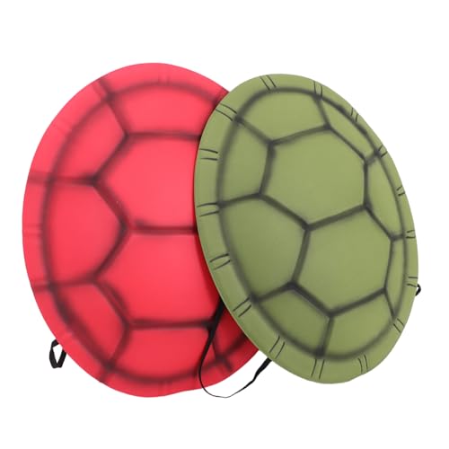 FUNNETOYU 2 Stück Teiliges Schildkrötenpanzer Kostüm Eva Rucksack Verstellbar für Erwachsene Halloween Karneval Party Cosplay Zubehör Realistisch Auffällig von FUNNETOYU