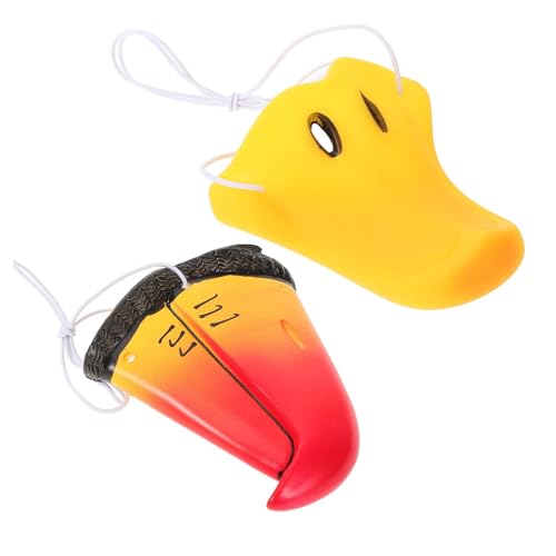 FUNNETOYU 2 Stück Teiliges Tier Nasen Kostümzubehör Enten und Papageienschnabel Cosplay Requisiten mit Elastischem Band für Halloween Fasching Bühnenauftritt Langlebig Vinyl FUNNETOYU 2 Stück Teiliges Tier Nasen Kostümzubehör Enten und Papageienschnabel Cosplay Requisiten mit Elastischem Band für Halloween Fasching Bühnenauftritt Langlebig Vinyl von FUNNETOYU