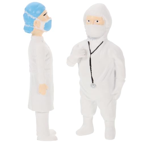 FUNNETOYU 2 Stück Teiliges Winzige Menschenmodelle Arzt Miniaturfiguren für Sandtisch Mikro Landschaft Gartendekoration Mini Haus Zubehör Lebendige Details FUNNETOYU 2 Stück Teiliges Winzige Menschenmodelle Arzt Miniaturfiguren für Sandtisch Mikro Landschaft Gartendekoration Mini Haus Zubehör Lebendige Details von FUNNETOYU