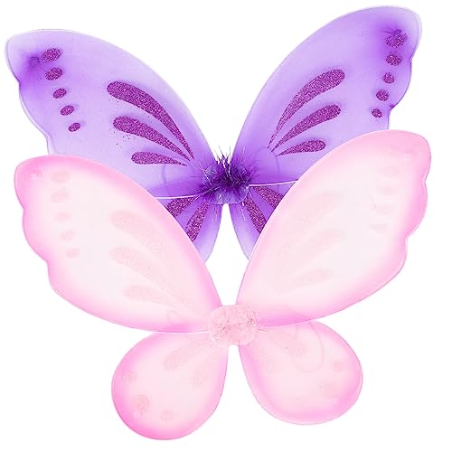 FUNNETOYU 2 Stück Teiliges für Mädchen Bunte Schmetterlingsflügel Leicht Anzuziehen Kinderkostüm für Halloween Karneval und Party Zauberhafte für Rollenspiele und Festlichkeiten FUNNETOYU 2 Stück Teiliges für Mädchen Bunte Schmetterlingsflügel Leicht Anzuziehen Kinderkostüm für Halloween Karneval und Party Zauberhafte für Rollenspiele und Festlichkeiten von FUNNETOYU