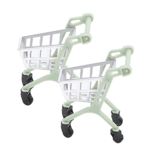 FUNNETOYU 2 Stück Trolley-Modell zappeln Träger rosa Einkaufswagen mini einkaufswagen Puppen Mini-Einkaufswagen Kleiner Trolley für Kunststoff Light Green FUNNETOYU 2 Stück Trolley-Modell zappeln Träger rosa Einkaufswagen mini einkaufswagen Puppen Mini-Einkaufswagen Kleiner Trolley für Kunststoff Light Green von FUNNETOYU