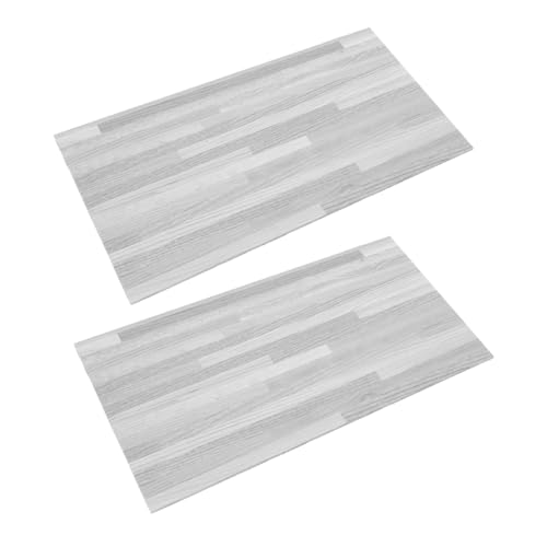 FUNNETOYU 2 Stücke Bjd Puppenhaus PVC Simulation Holzmaserung Bodenbelag Miniatur Bodenfliesen DIY Material Für Ob11 Puppenhaus Szene Dekoration von FUNNETOYU