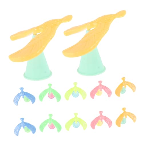 FUNNETOYU 20 Stück Balance-Vogeladler Finger interaktives Gleichgewichtsspielzeug Tischspielzeug Balance-Schwerkraft-Vogel kleines balancierendes Vogelspielzeug Plastik von FUNNETOYU