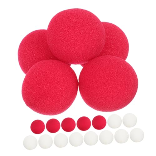 FUNNETOYU 20 Stück Clown Nasen Zusammen Mit Gesichtsbemalungsstift Woopie Kissen Leuchtend Rote Nase Clown Spiel Flash Kostüm Clown Zubehör Für Frauen Nasenprothese FUNNETOYU 20 Stück Clown Nasen Zusammen Mit Gesichtsbemalungsstift Woopie Kissen Leuchtend Rote Nase Clown Spiel Flash Kostüm Clown Zubehör Für Frauen Nasenprothese von FUNNETOYU