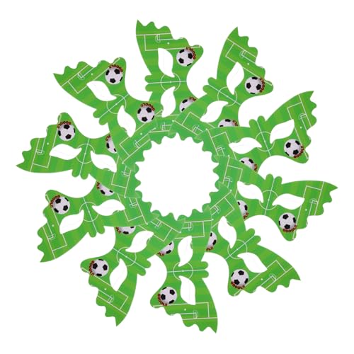 FUNNETOYU 20 Stücke Fußball Maske Karneval Kostüme Jungen Und Mädchen Papier Party Masken Halloween Geburtstag Party Cosplay Elegante Design von FUNNETOYU