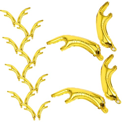 FUNNETOYU 20 Stück Goldene Rentier-geweih Folienballons Festliche Weihnachtsdeko Aufblasbare Partyornamente mit Einzigartigem Geweih-design Schnelle Montage für Fotos und Feierlichkeiten FUNNETOYU 20 Stück Goldene Rentier-geweih Folienballons Festliche Weihnachtsdeko Aufblasbare Partyornamente mit Einzigartigem Geweih-design Schnelle Montage für Fotos und Feierlichkeiten von FUNNETOYU