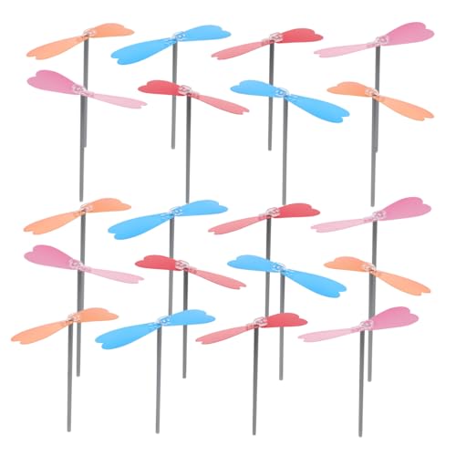 FUNNETOYU 20 Stück Hand Hubschrauber Propeller aus Bambus DIY Flugspielzeug für Outdoor Kreativset Motorik Wissenschaft und Spielspaß von FUNNETOYU