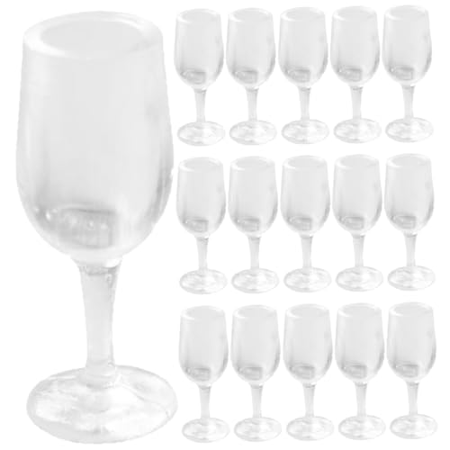 FUNNETOYU 20 Stück Maßstab Kunststoff Mini Weingläser Transparent Dekorative Miniaturbecher Zubehör für Puppenhaus Dekoration FUNNETOYU 20 Stück Maßstab Kunststoff Mini Weingläser Transparent Dekorative Miniaturbecher Zubehör für Puppenhaus Dekoration von FUNNETOYU